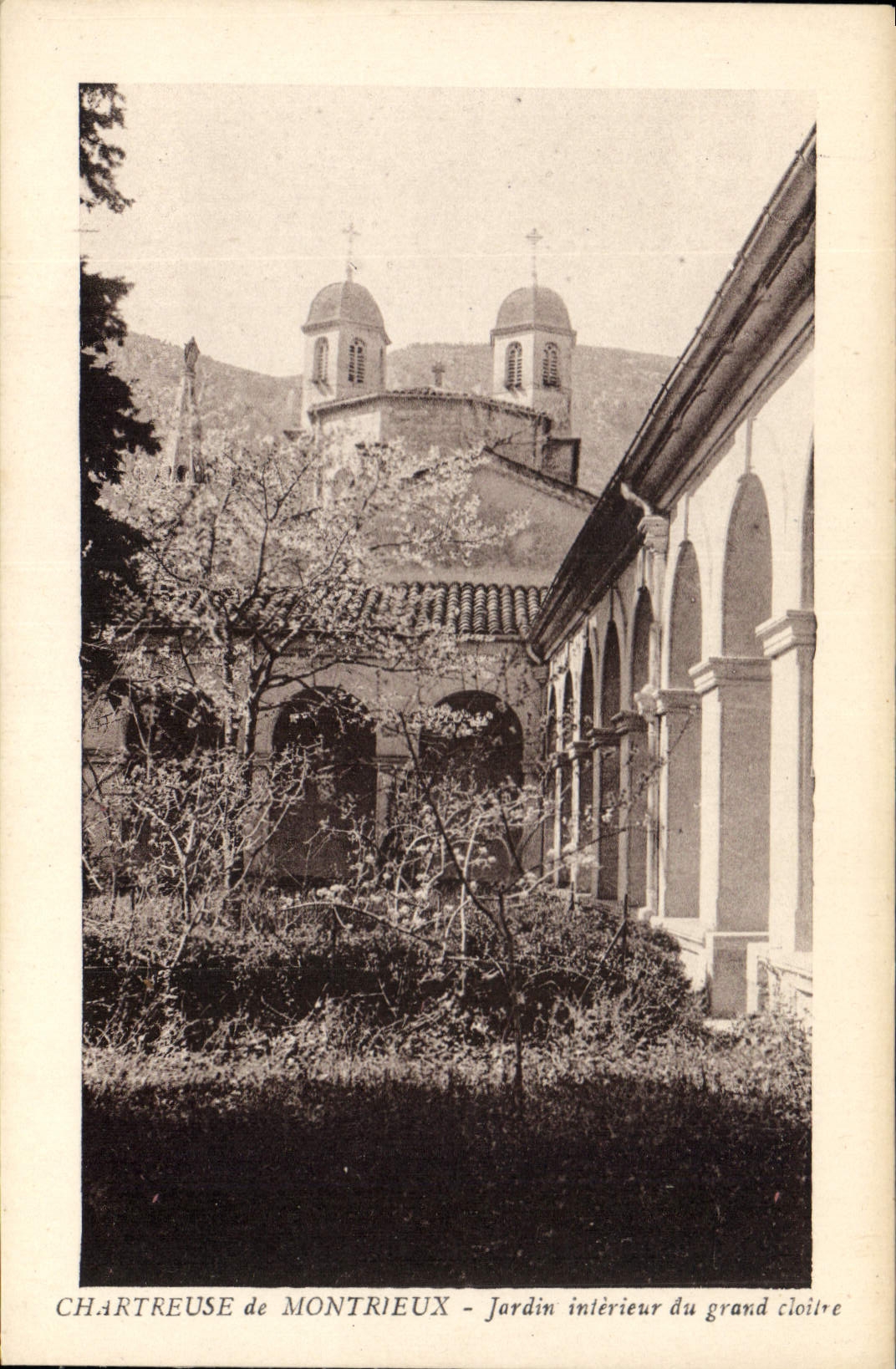 CPA Chartreuse de Montrieux Jardin interieur du grand cloitre