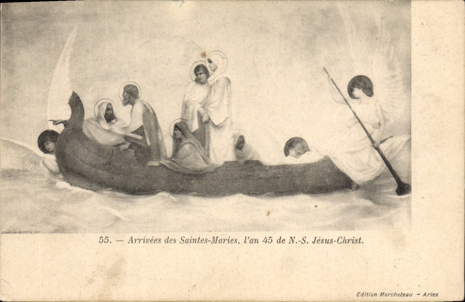 CPA Arrivees des Saintes Maries