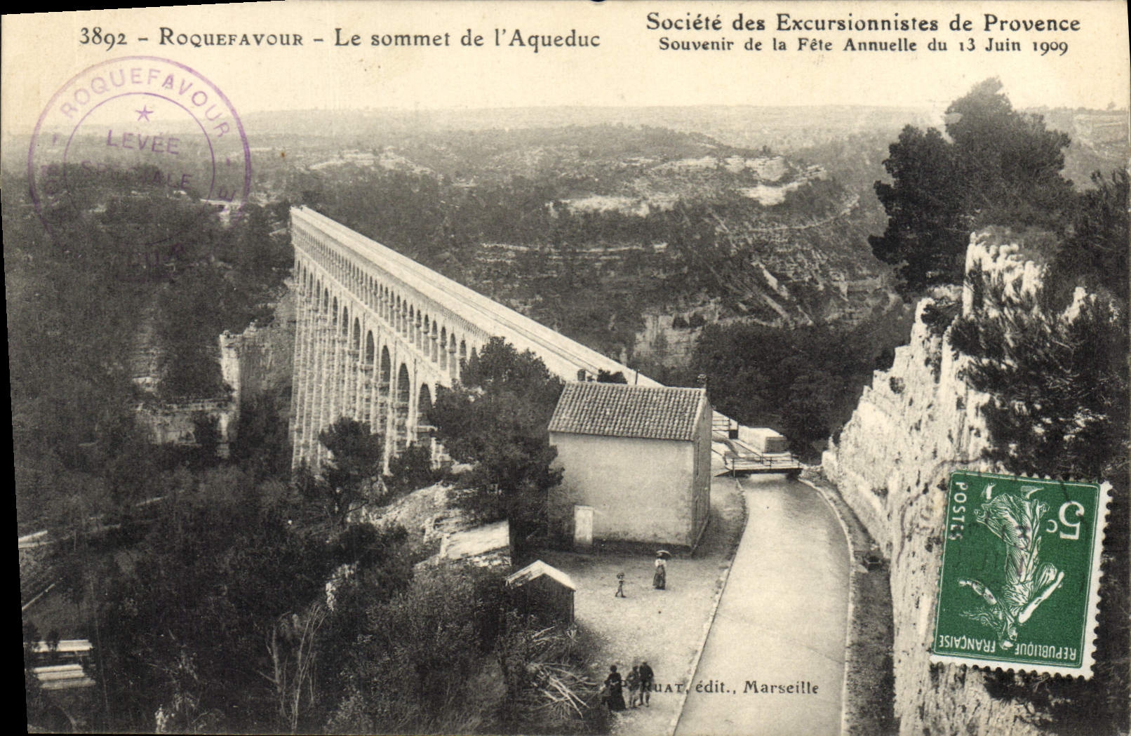 CPA Roquefavour Le sommet de l'Aqueduc 