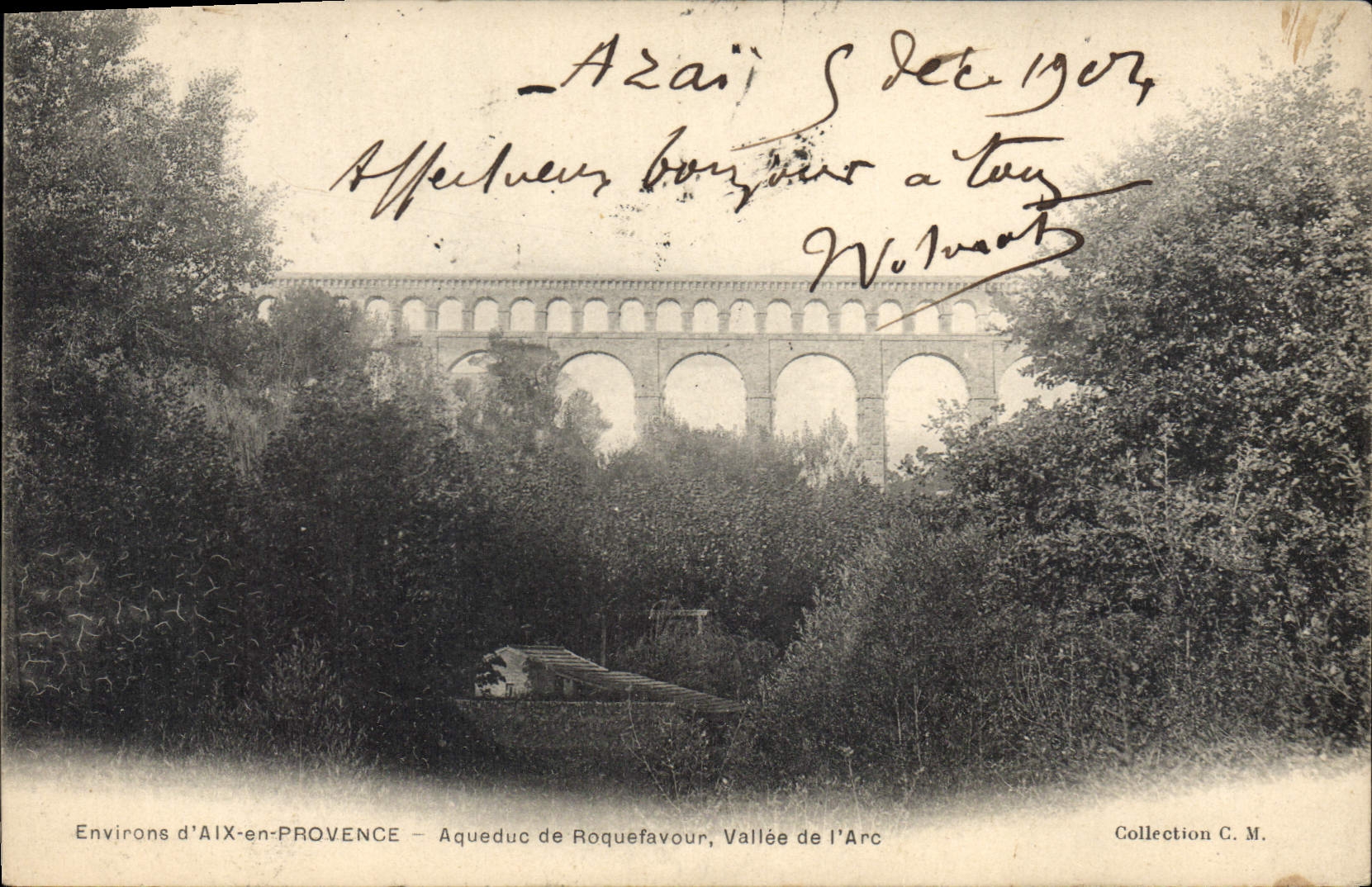 CPA Environs d'Aix en Provence Aqueduc de Roquefavour Valle de l'Arc 