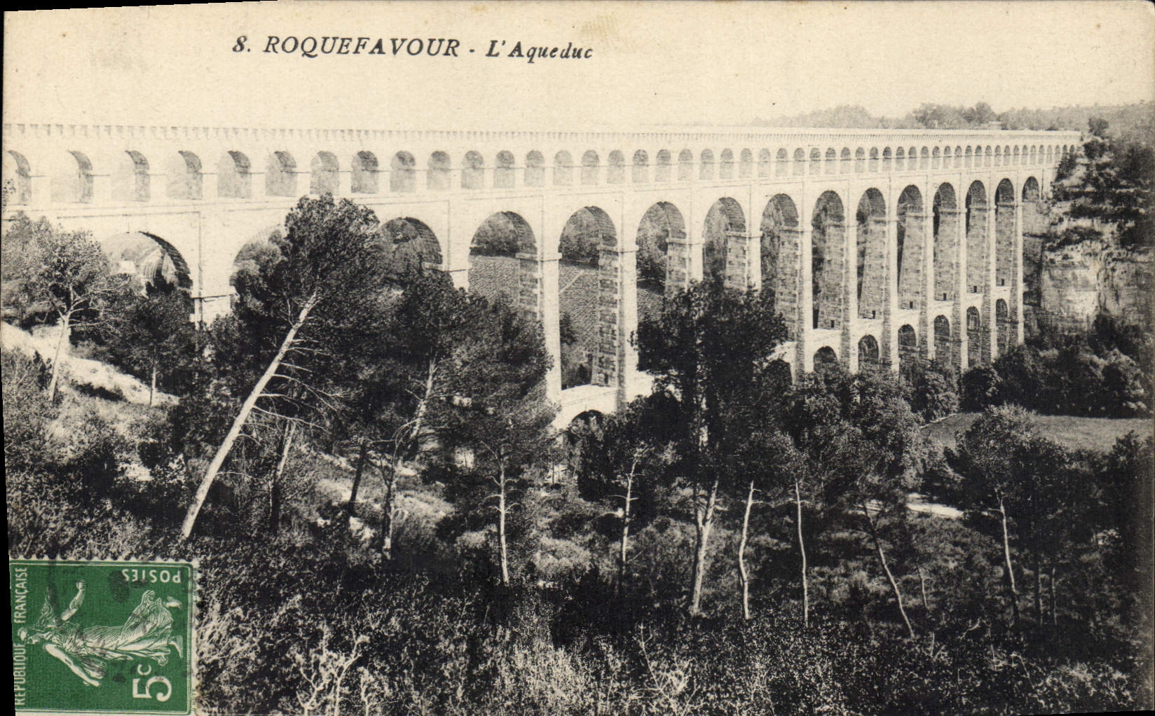 CPA Roquefavour l'Aqueduc 