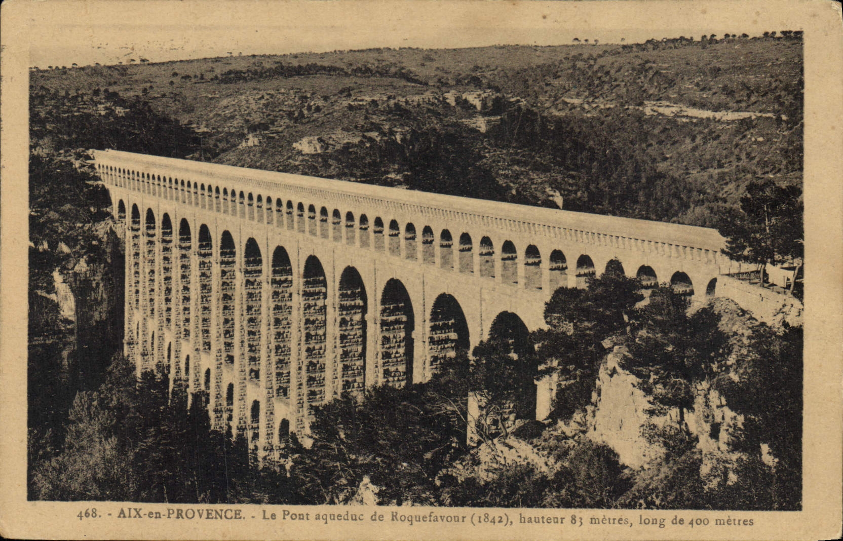 CPA Aix en Provence Le Pont acqueduc de Roquefavour 1842 