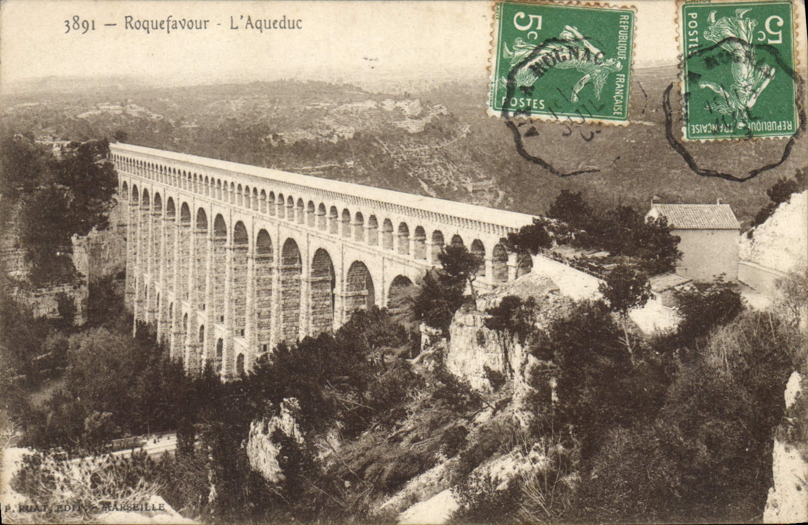 CPA Roquefavour l'Aqueduc 
