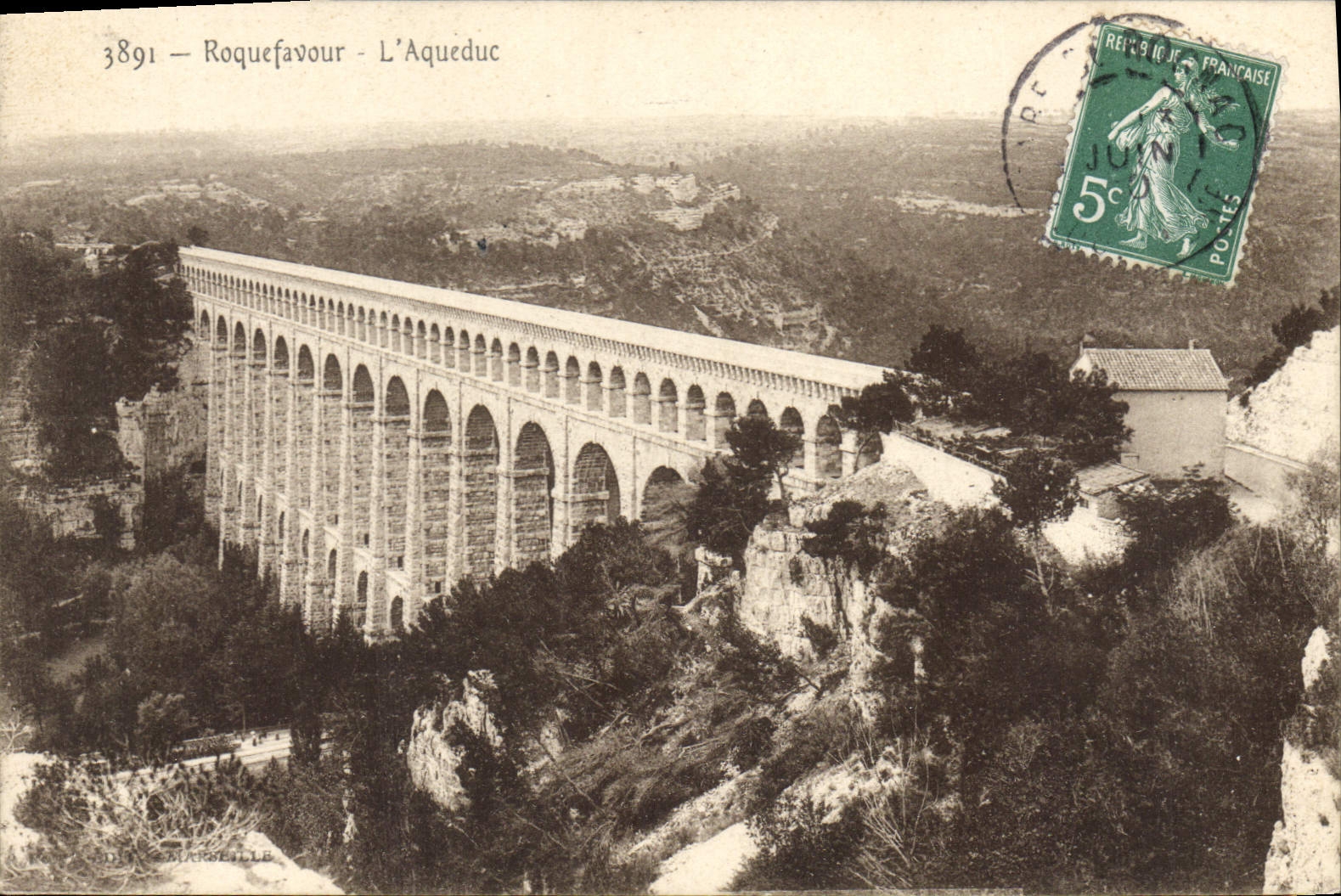 CPA Roquefavour l'Aqueduc 