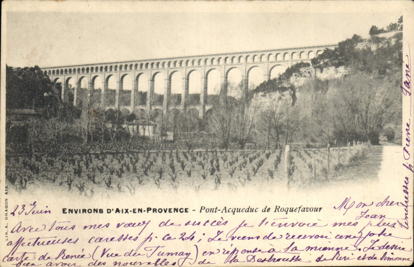 CPA Environs d'Aix en Provence Pont Acqueduc de Roquefavour