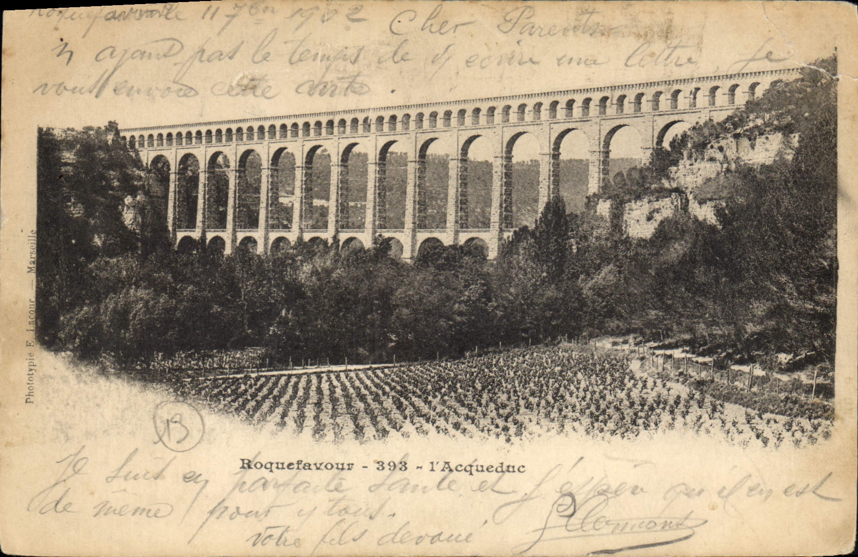 CPA Roquefavour l'Aqueduc 