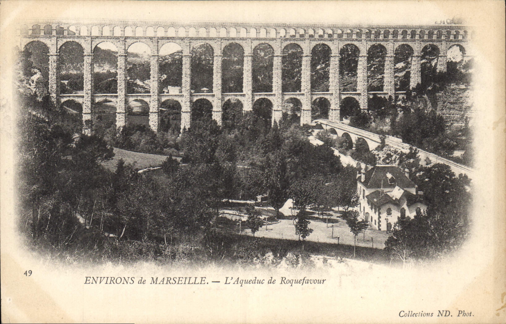CPA Environs de Marseille l'Aqueduc de Roquefavour 