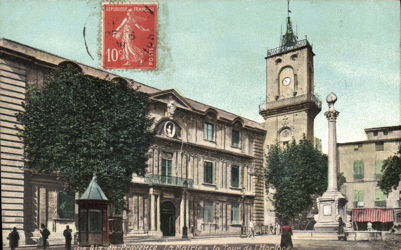 CPA Aix en Provence la Mairie de la Tour de l'Horloge 