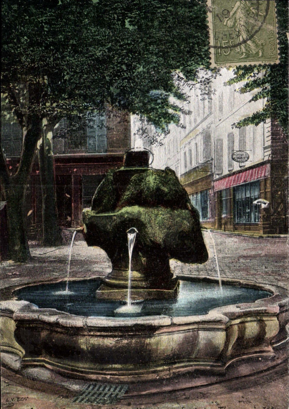 CPA Aix en Provence cours Mirabeau fontaine