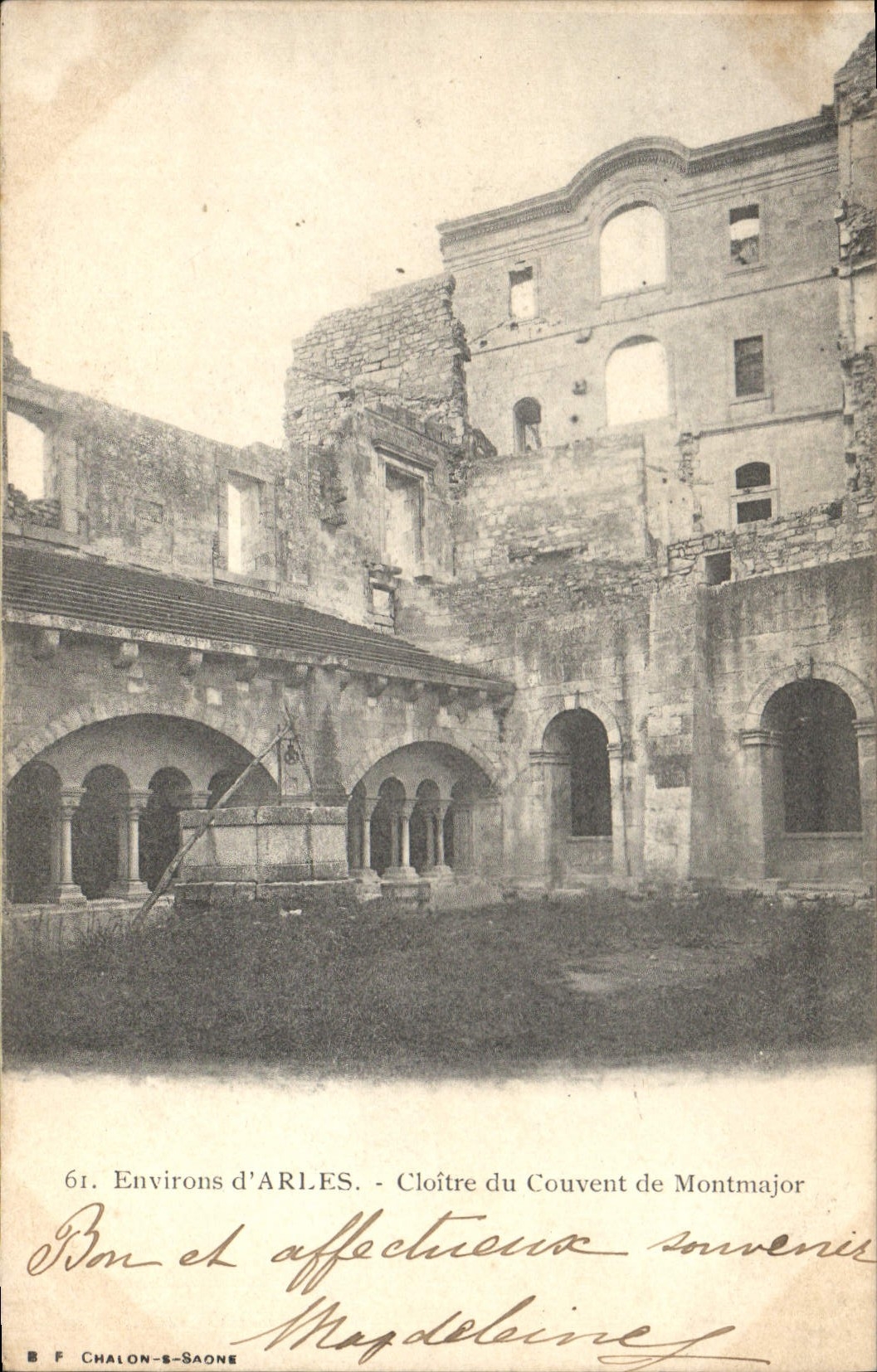 CPA Environs d'Arles Cloitre du convent de Montmajor 