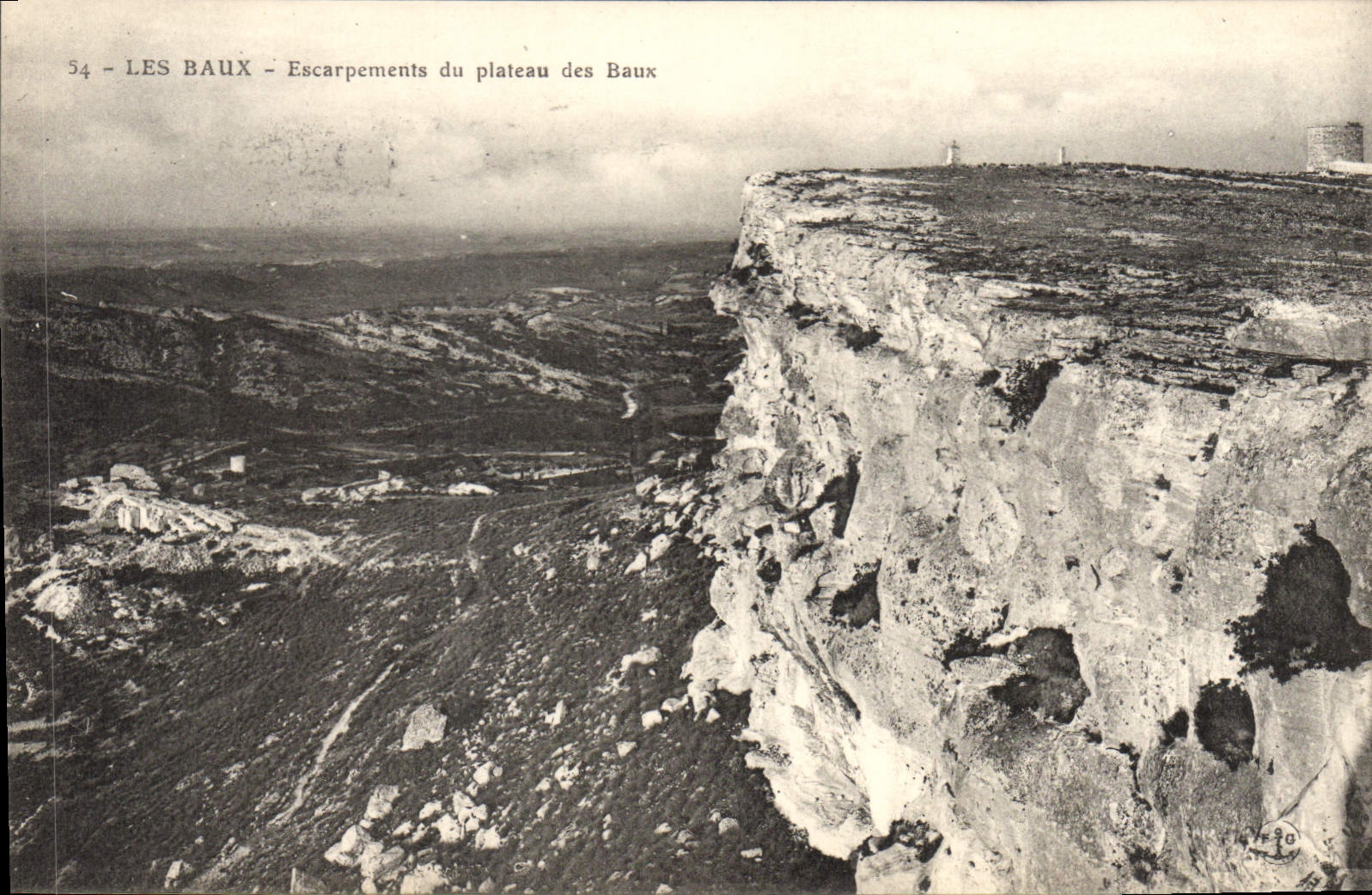 CPA Les Baux Escarpements du plateau des Baux