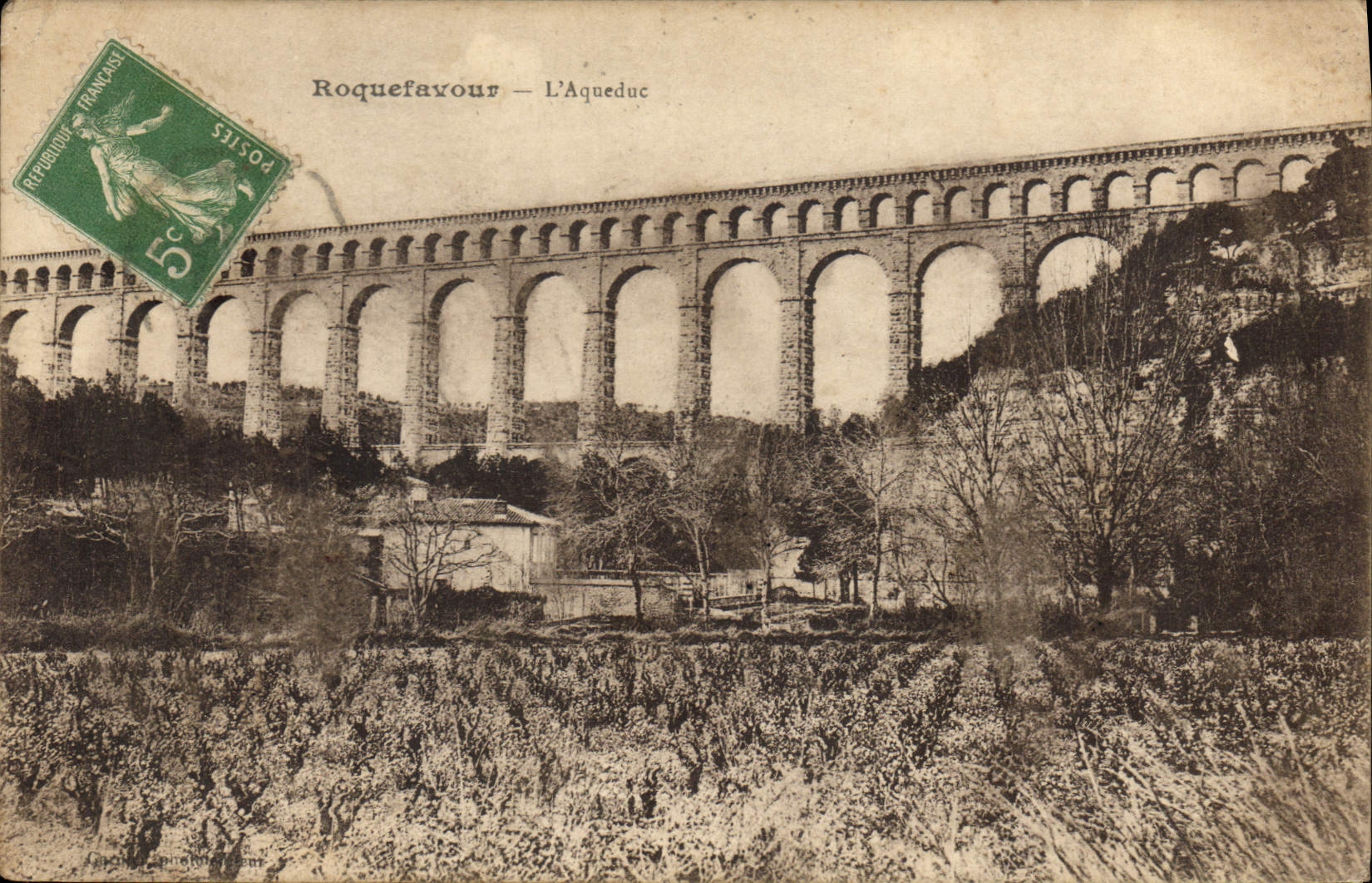 CPA Roquefavour L'Aqueduc 