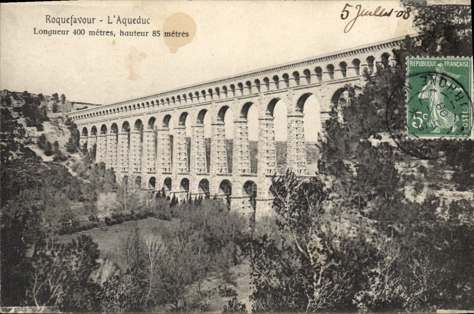 CPA Roquefavour L'Aqueduc 