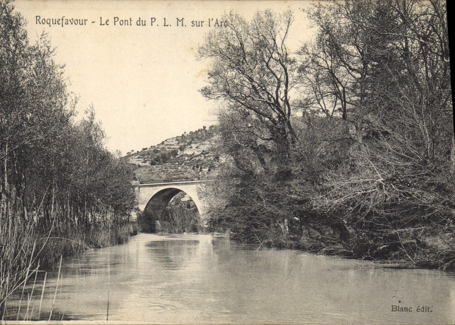 CPA Roquefavour Le Pont du P L M sur l'Arc 