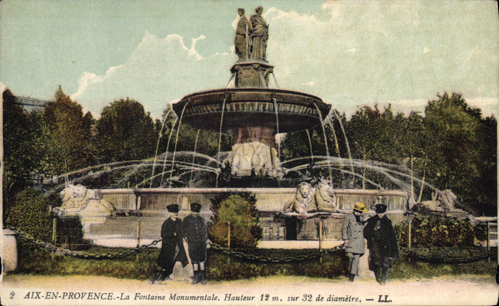 CPA Aix en Provence La Fontaine Monumentale 