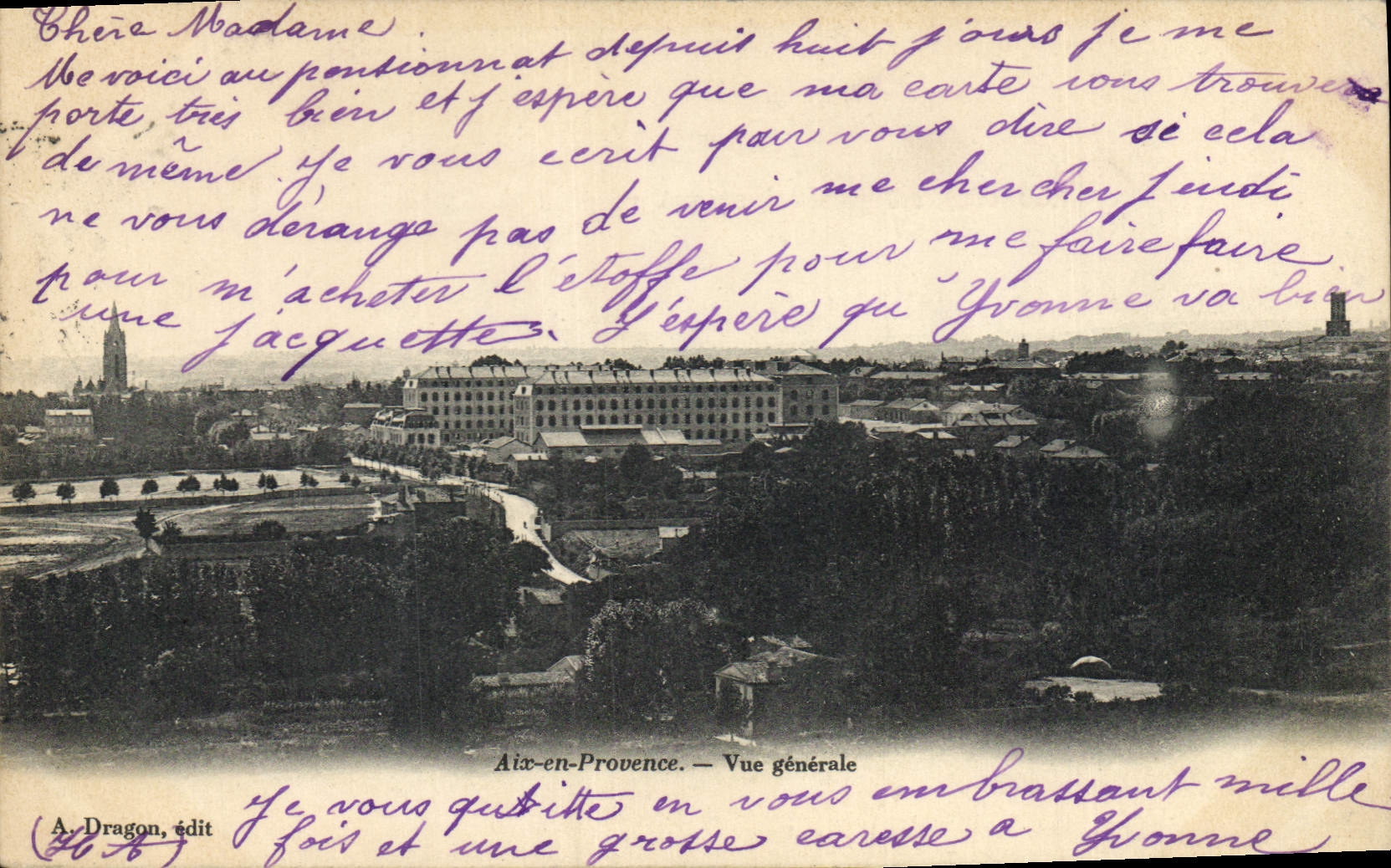 CPA Aix en Provence Vue generale 