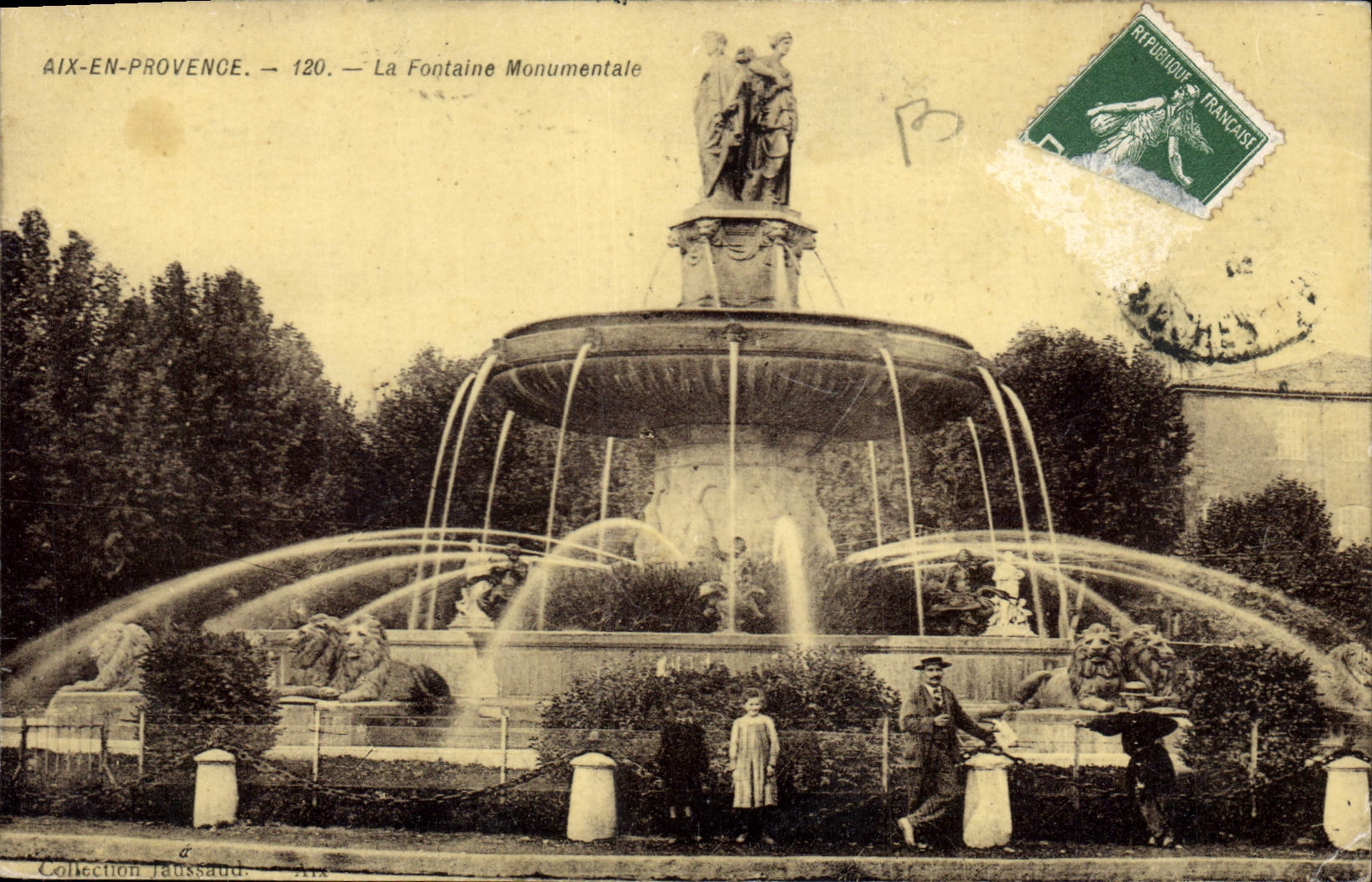 CPA Aix en Provence La Fontaine Monumentale 