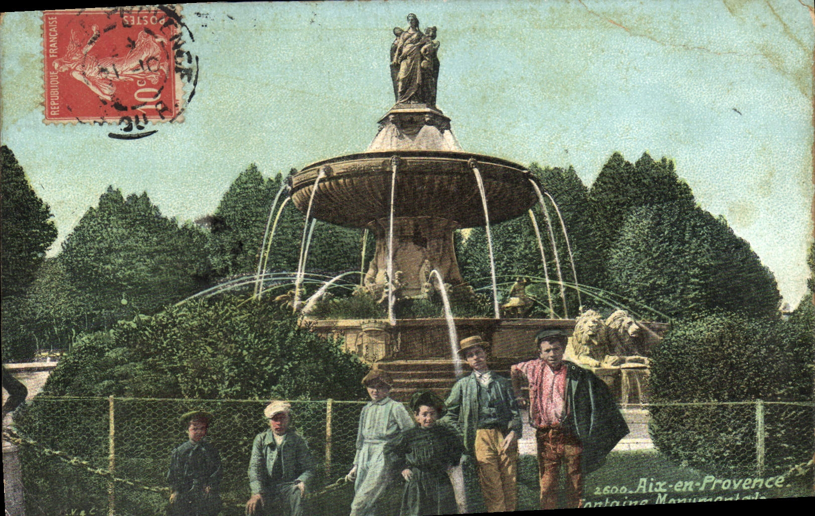 CPA Aix en Provence Fontaine 