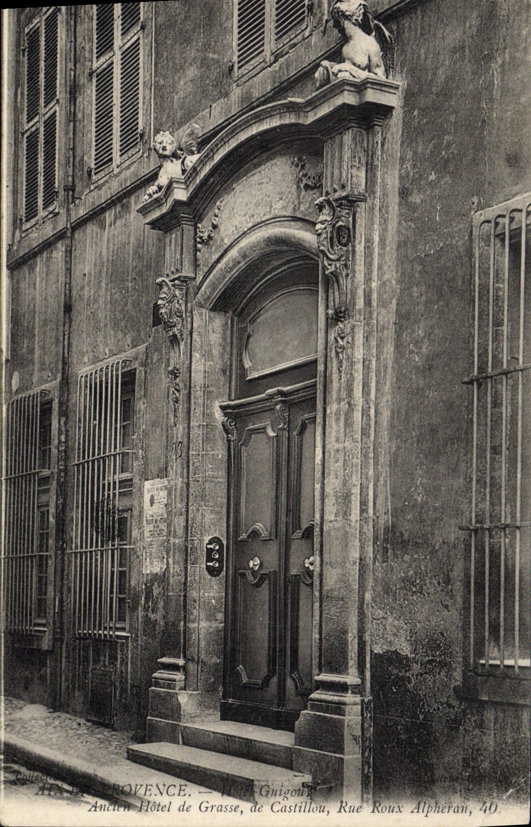 CPA Aix en Provence Hotel Guigou Ancien hotel de Grasse de Castillou rue Roux Alpheran 