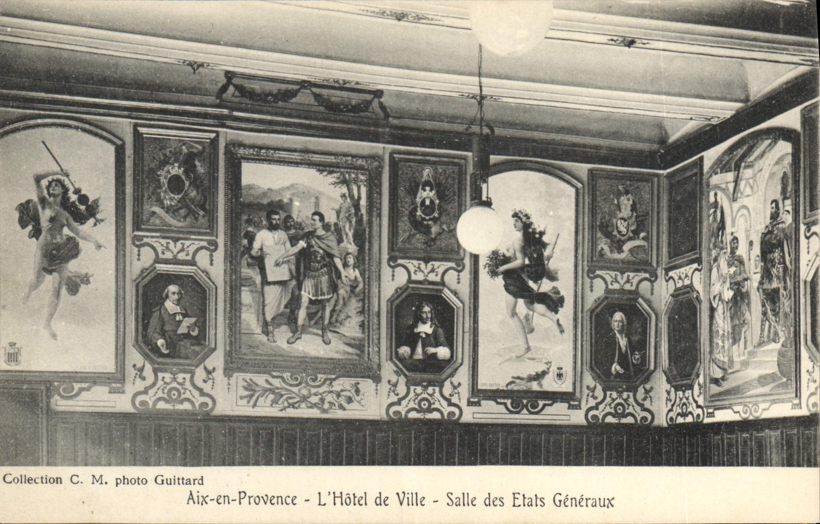 CPA Aix en Provence l'hotel de ville salle des Etats Generaux 