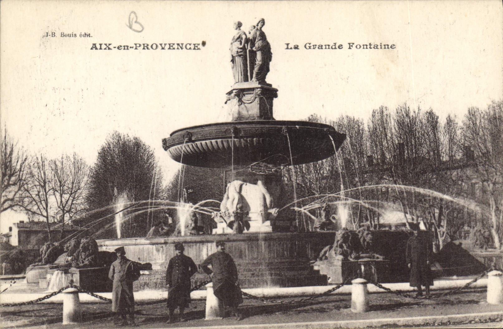 CPA Aix en Provence la grande fontaine 