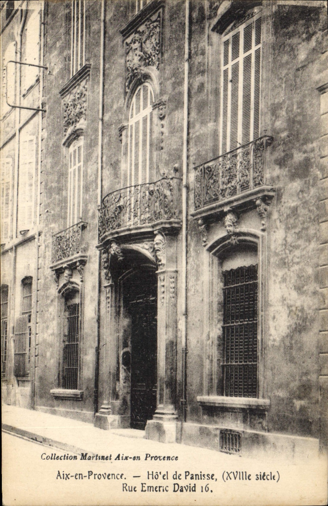 CPA Aix en Provence hotel de Panisse XCIII siecle rue Emeric David 16 