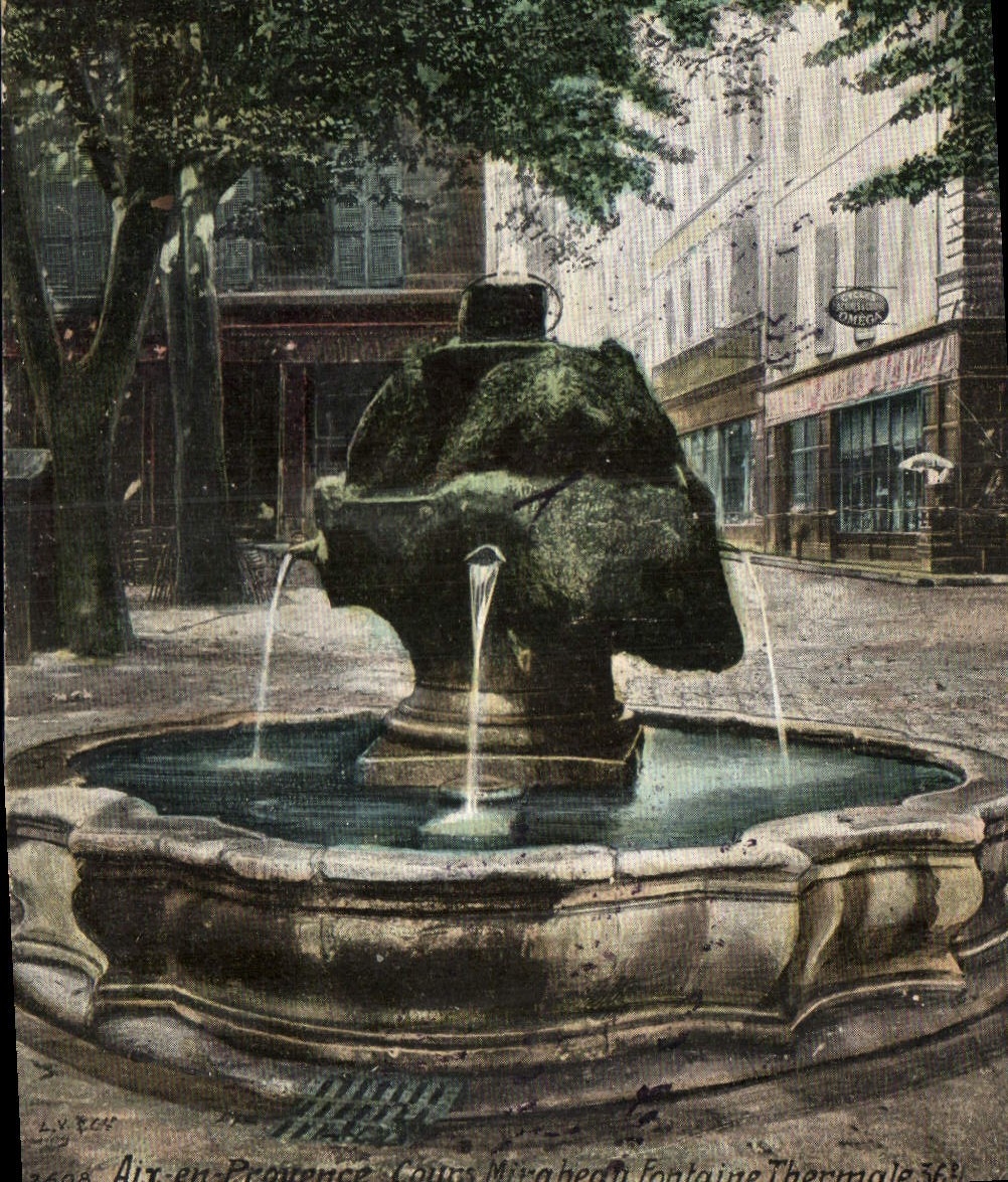 CPA Aix en Provence cours Mirabeau fontaine Thermale 