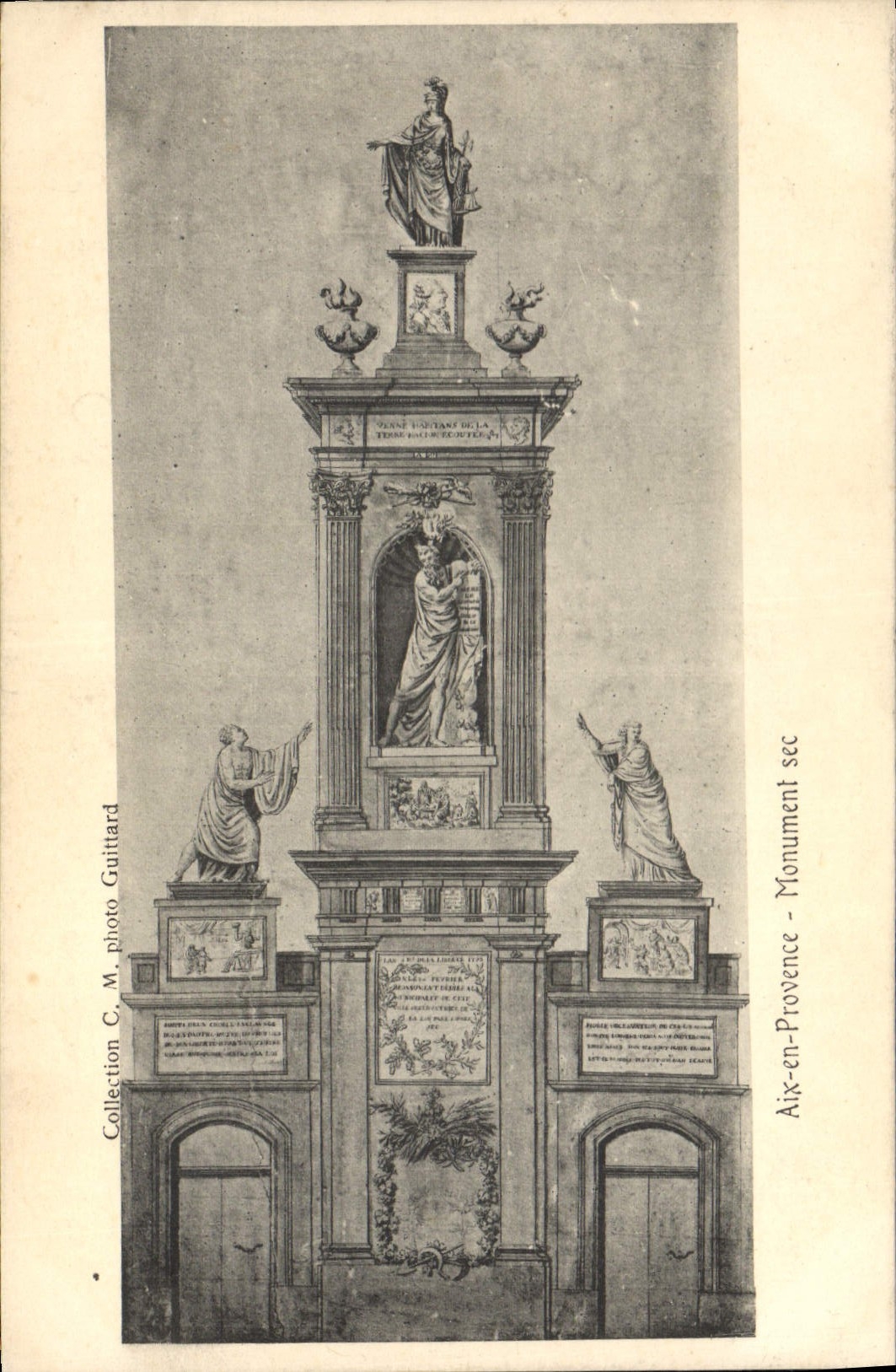 CPA Aix en Provence Monument Sec 