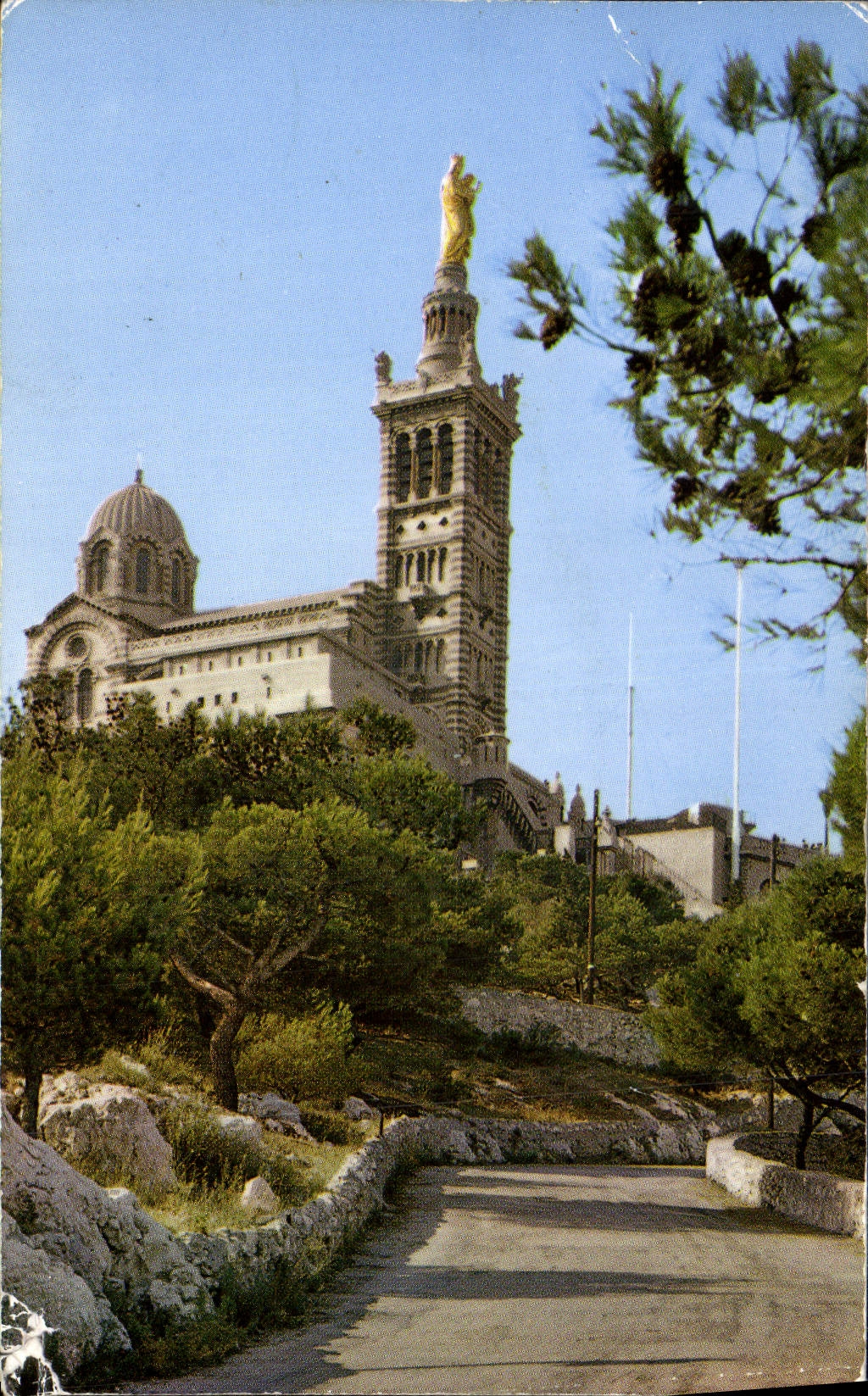 CPM Marseille Basilique Notre Dame de la Garde 
