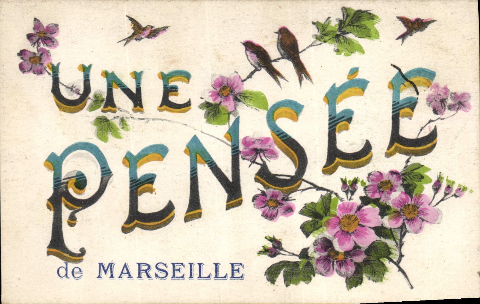 CPA Une pensee de Marseille 