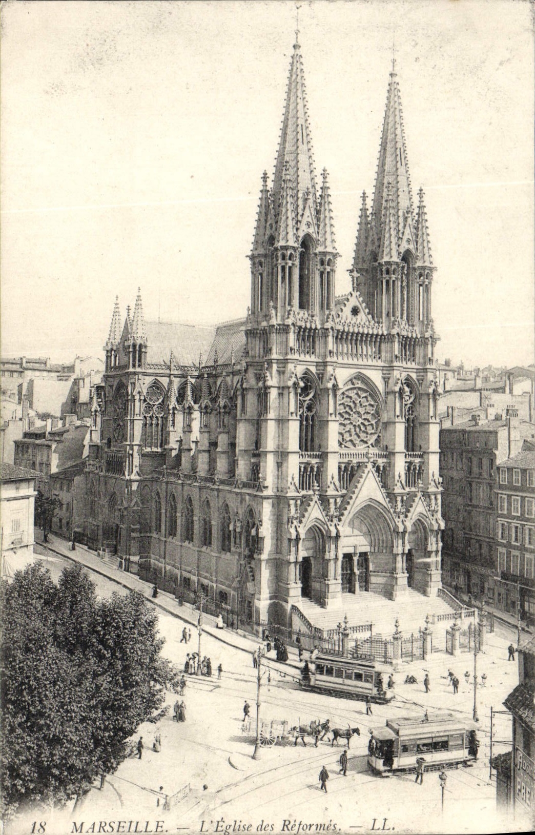 CPA Marseille l'Eglise des Reformes