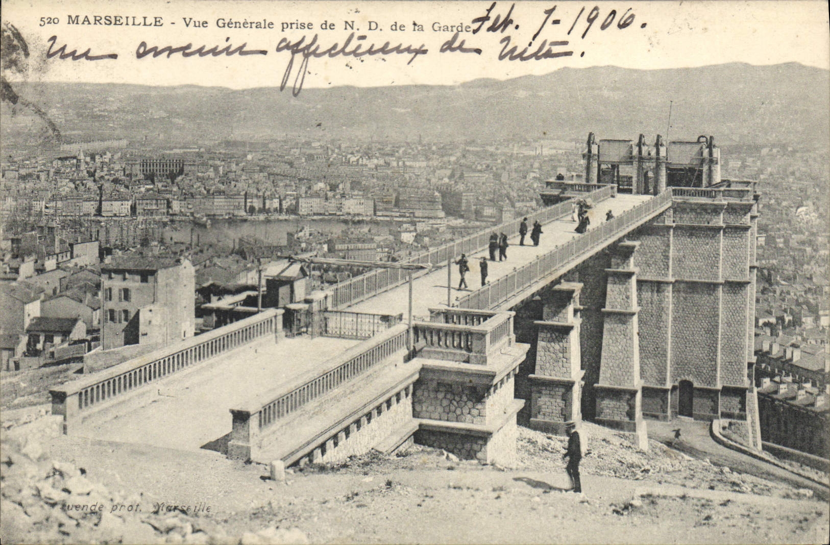 CPA Marseille vue generale prise de N D de la Garde 