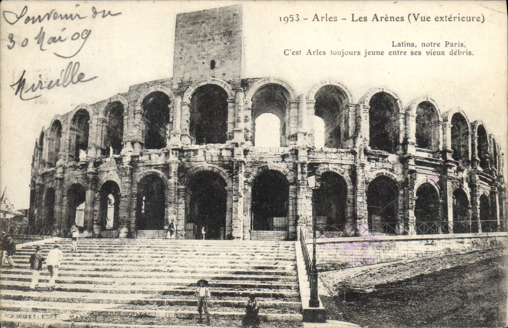 CPA Arles les Arenes vue exterieure 