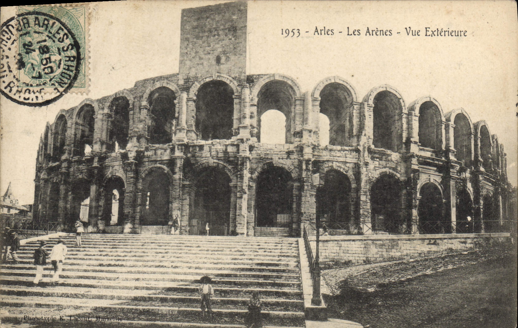 CPA Arles les Arenes vue exterieure 