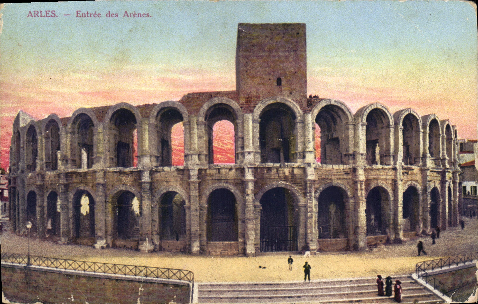 CPA ARLES Entree des Arencs
