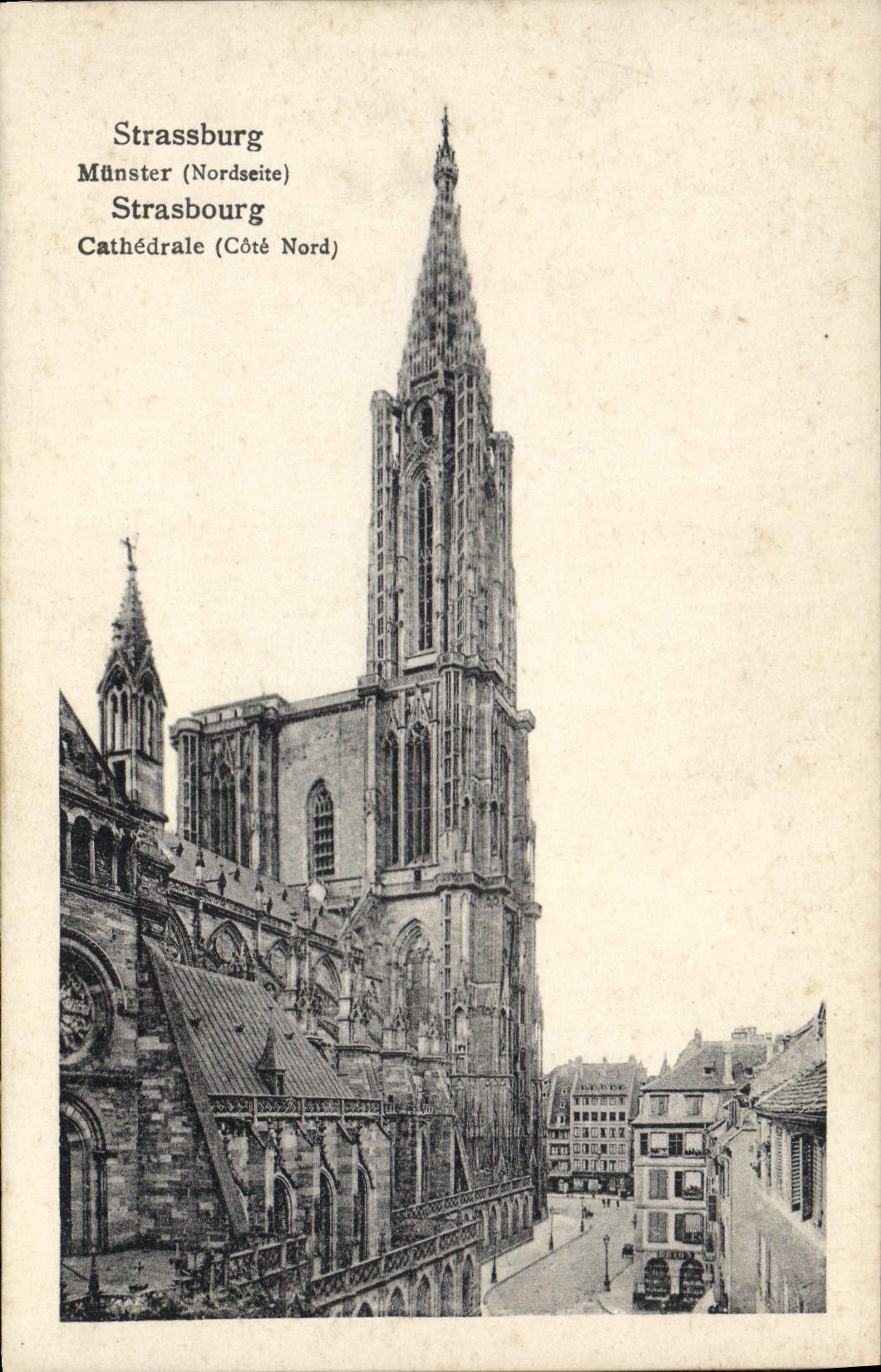 CPA Strassburg Munster Nordseite Strasbourg cote Nord