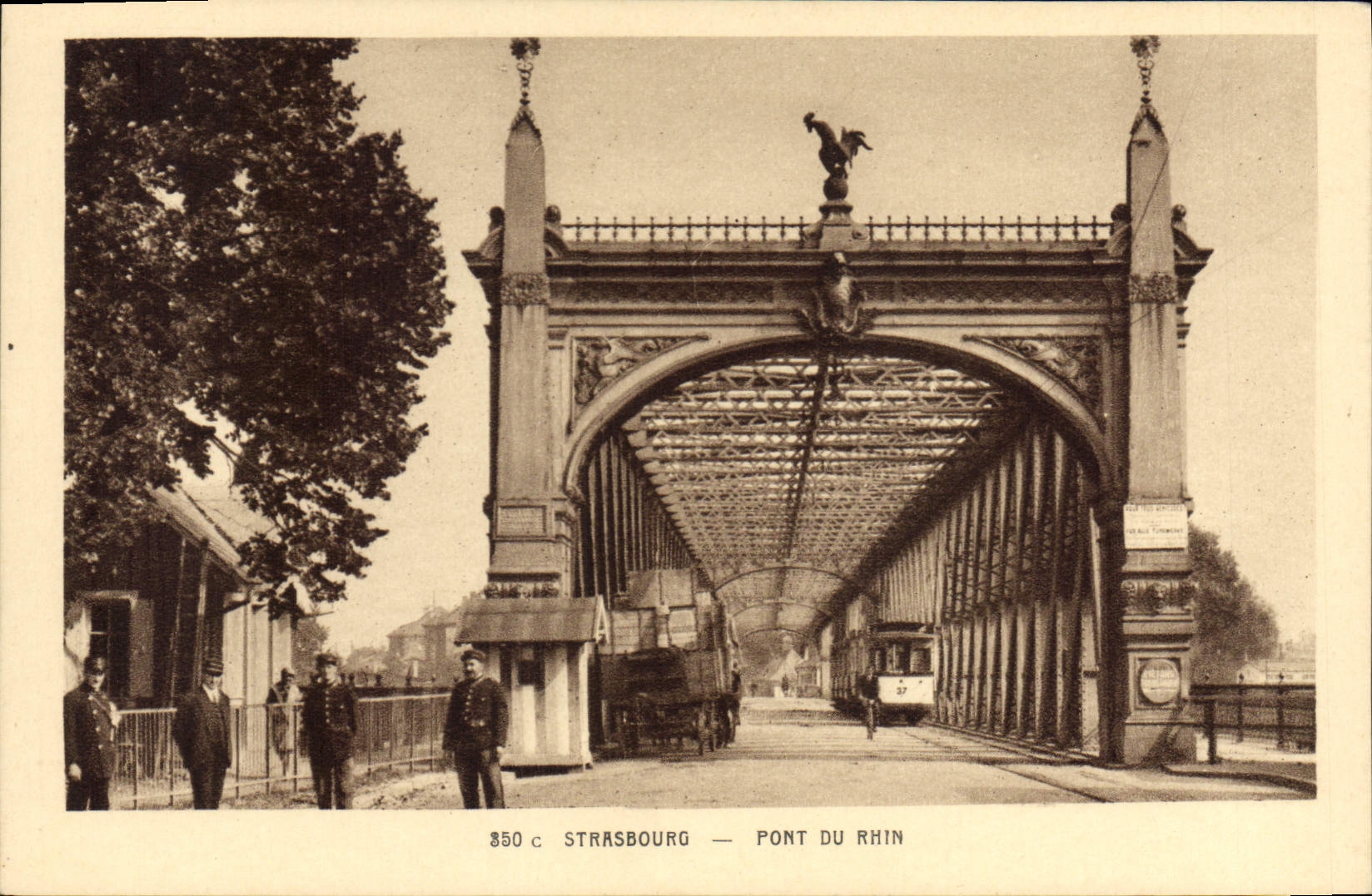 CPA STRASBOUG PONT DU RHIN