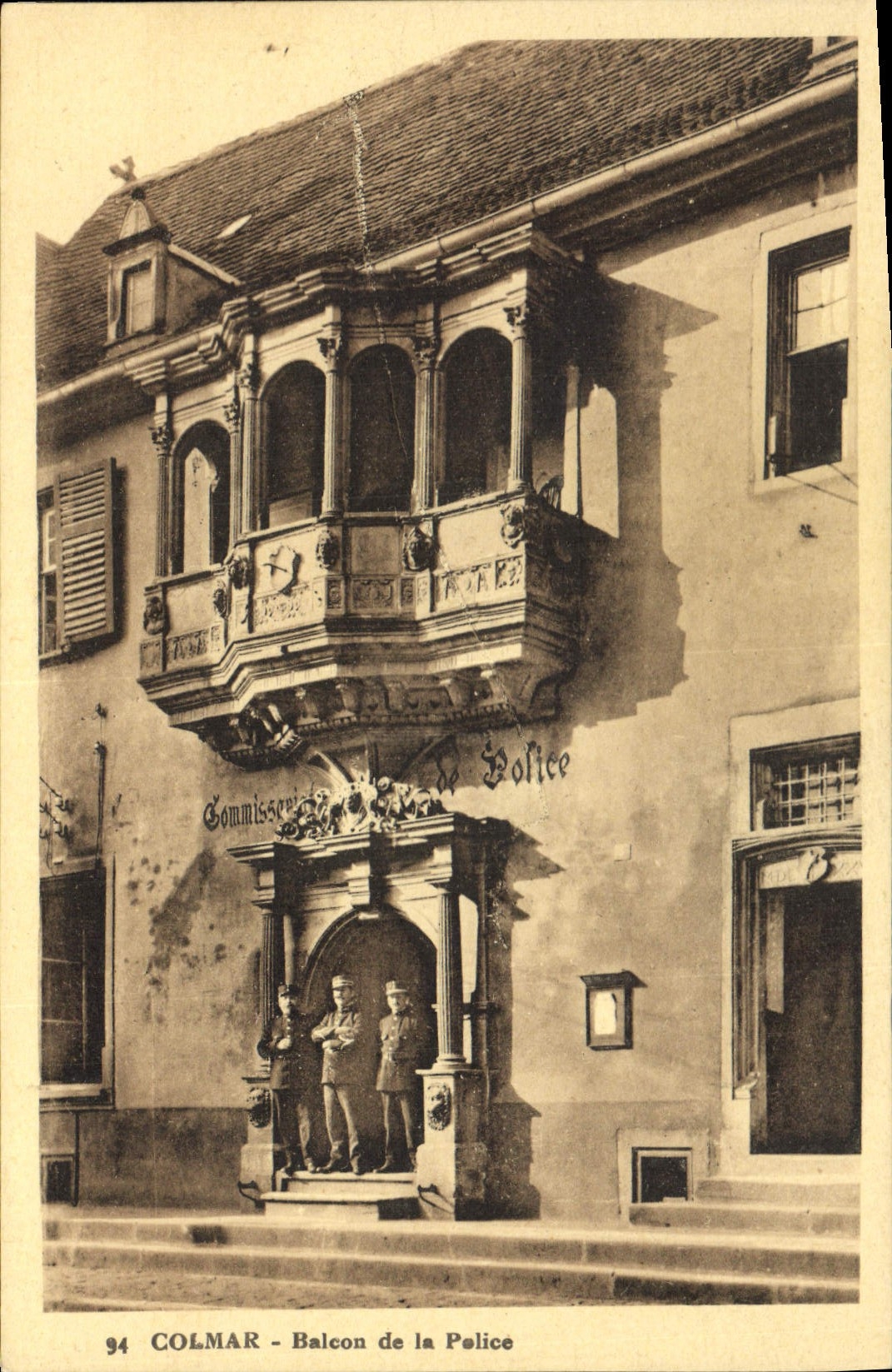 CPA Colmar Balcon de la police