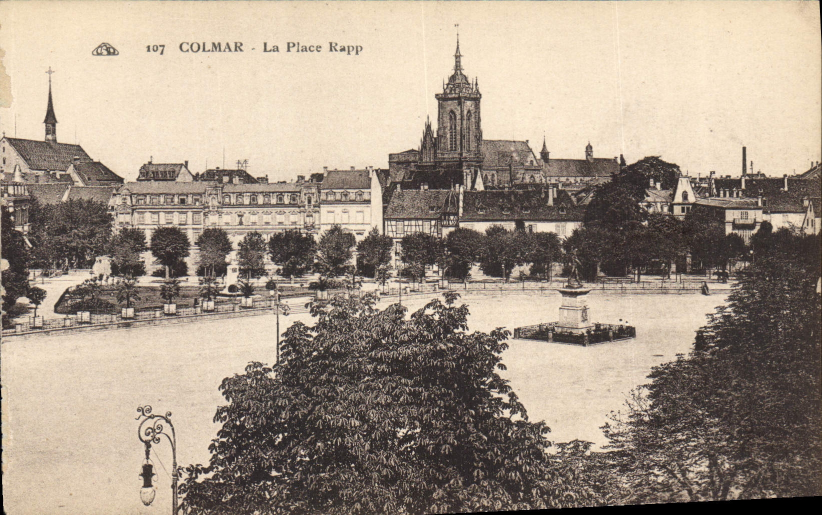 CPA COLMAR La place Rapp