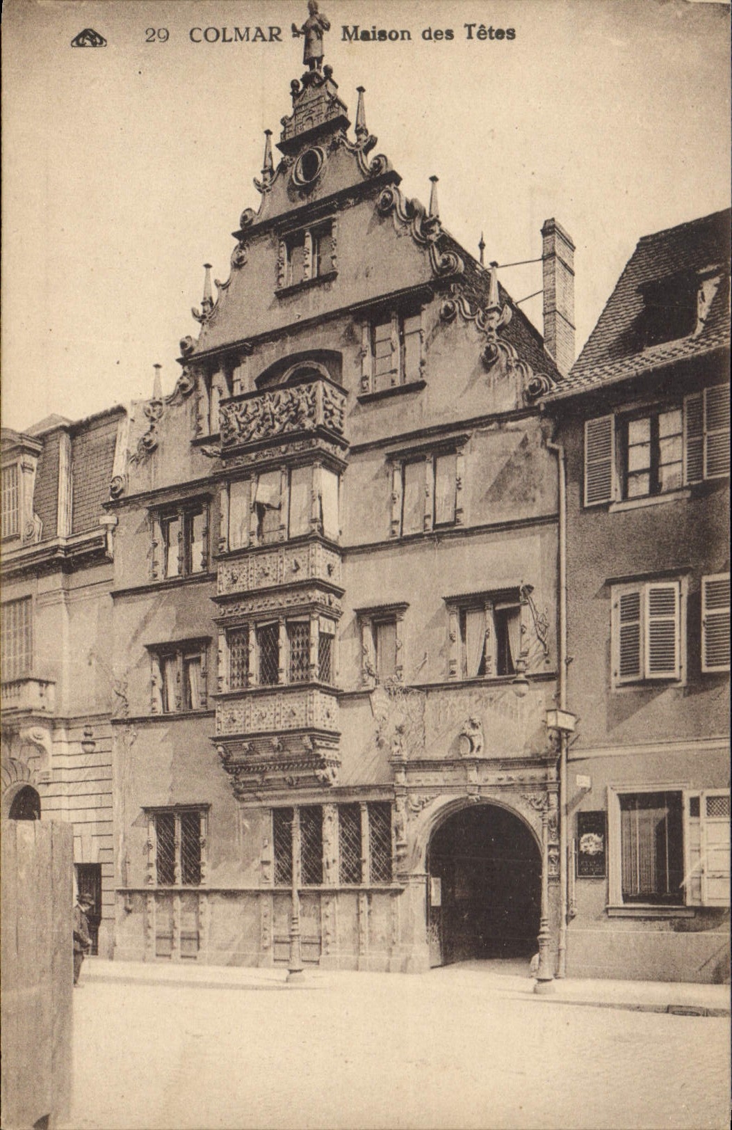 CPA COLMAR Maison des Tetes