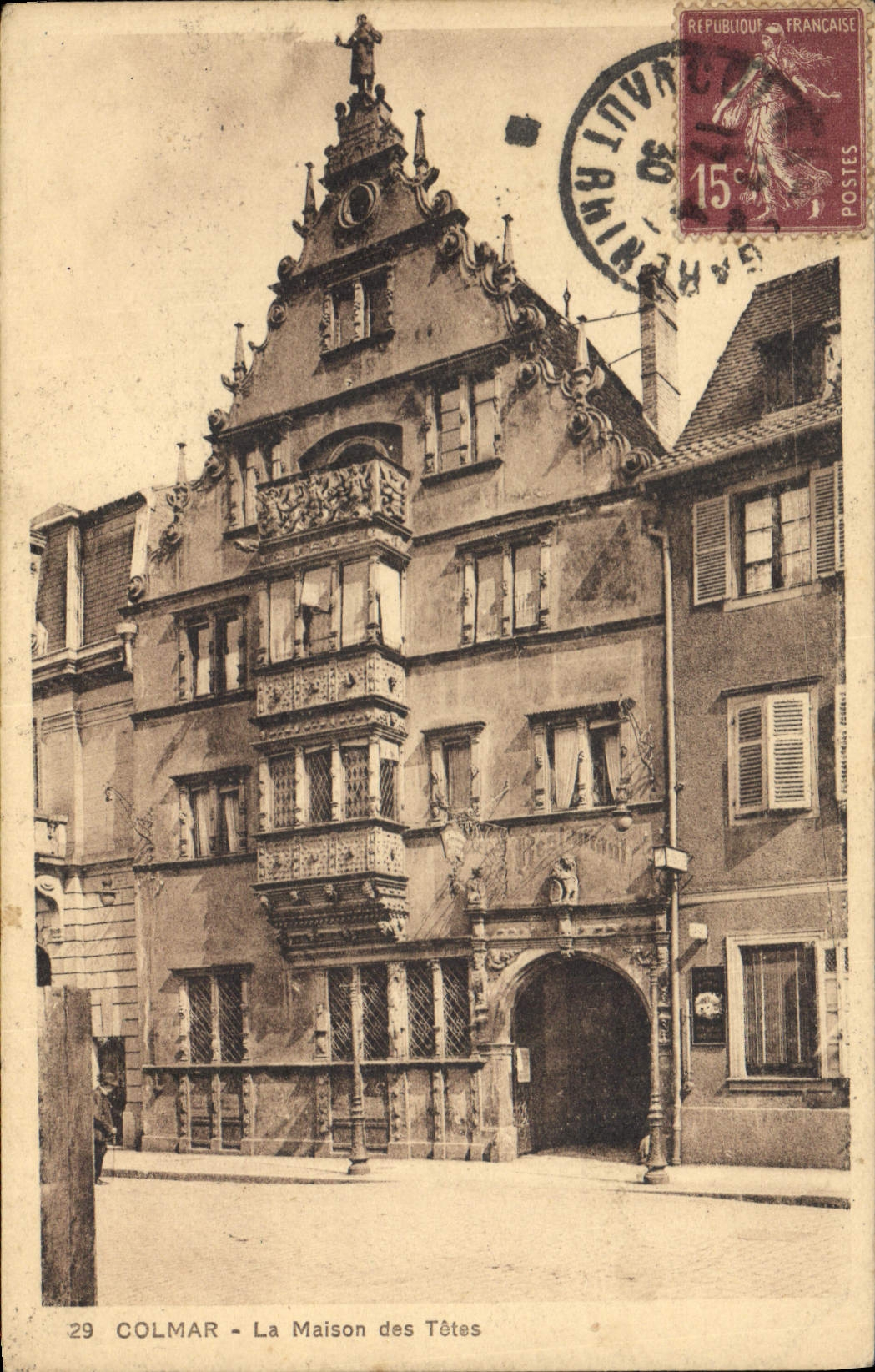CPA COLMAR La Maison des Tetes