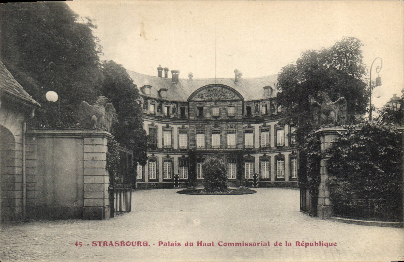 CPA STRASBOURG Palais du haut commissariat de la Republique