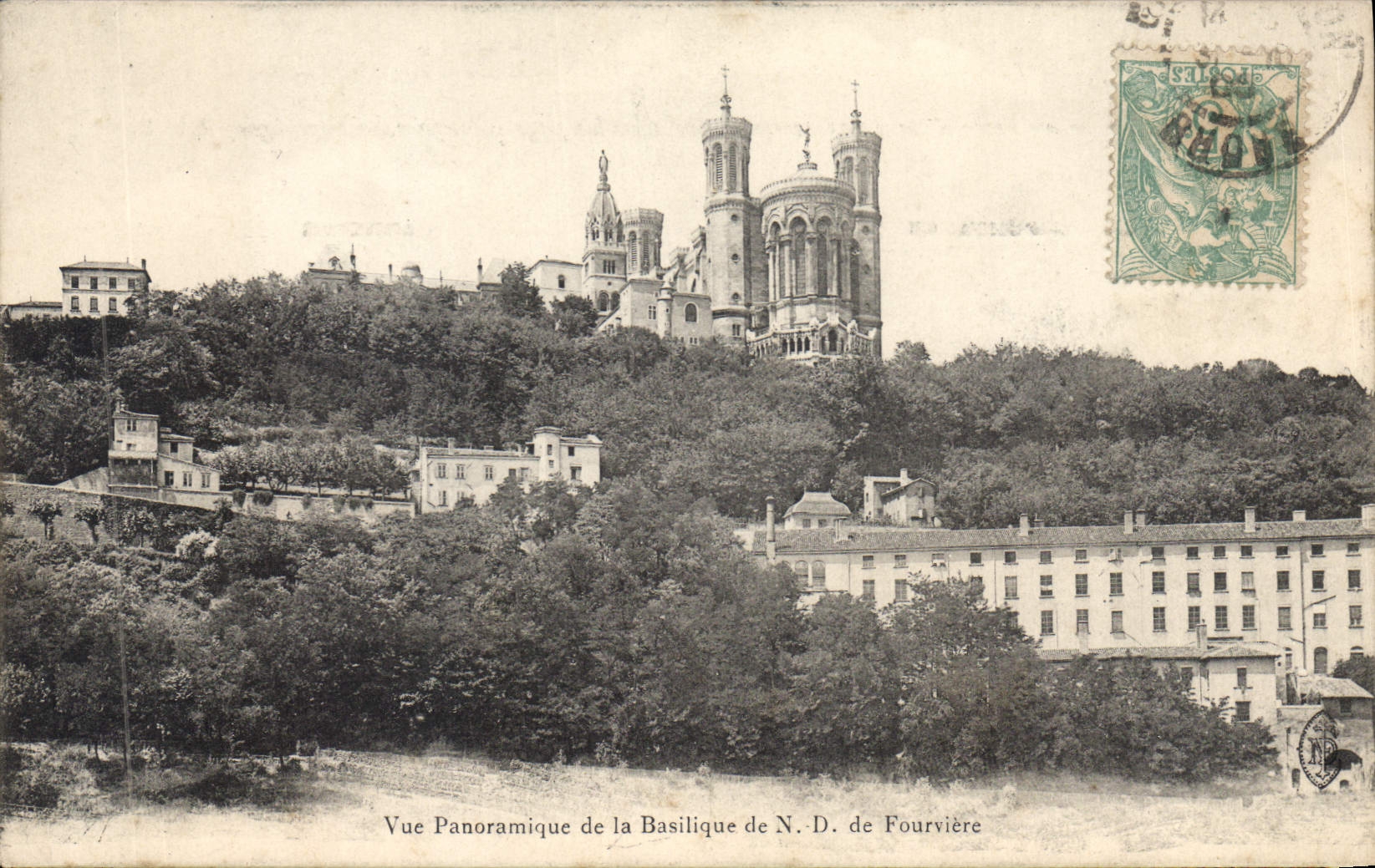 CPA Vue Panoramique de la Basilique de N.D. de Fourviere Lyon