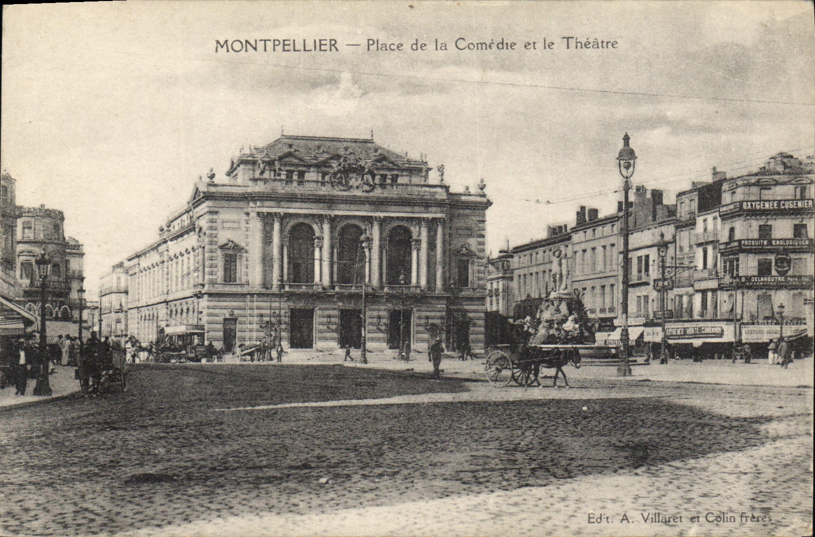 CPA MONTPELLIER Place de la Comeie et la Theatre