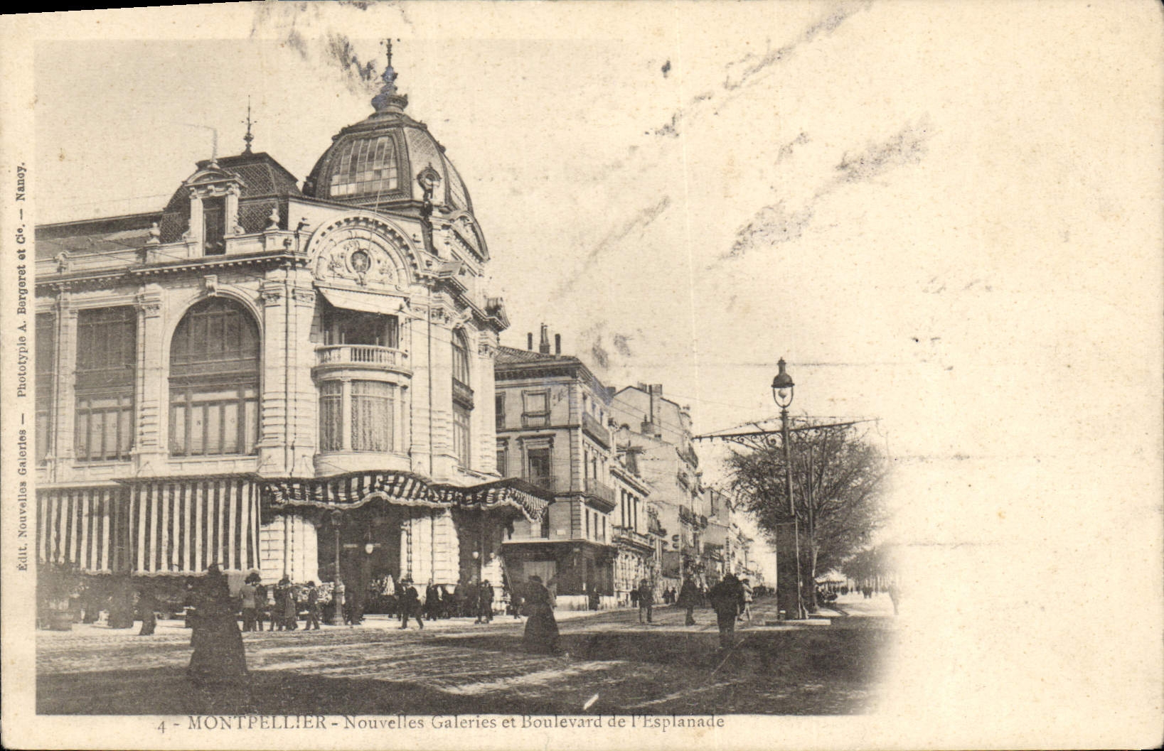 CPA MONTPELLIER Nouvelles Galeries et boulevard de I'Esplanade