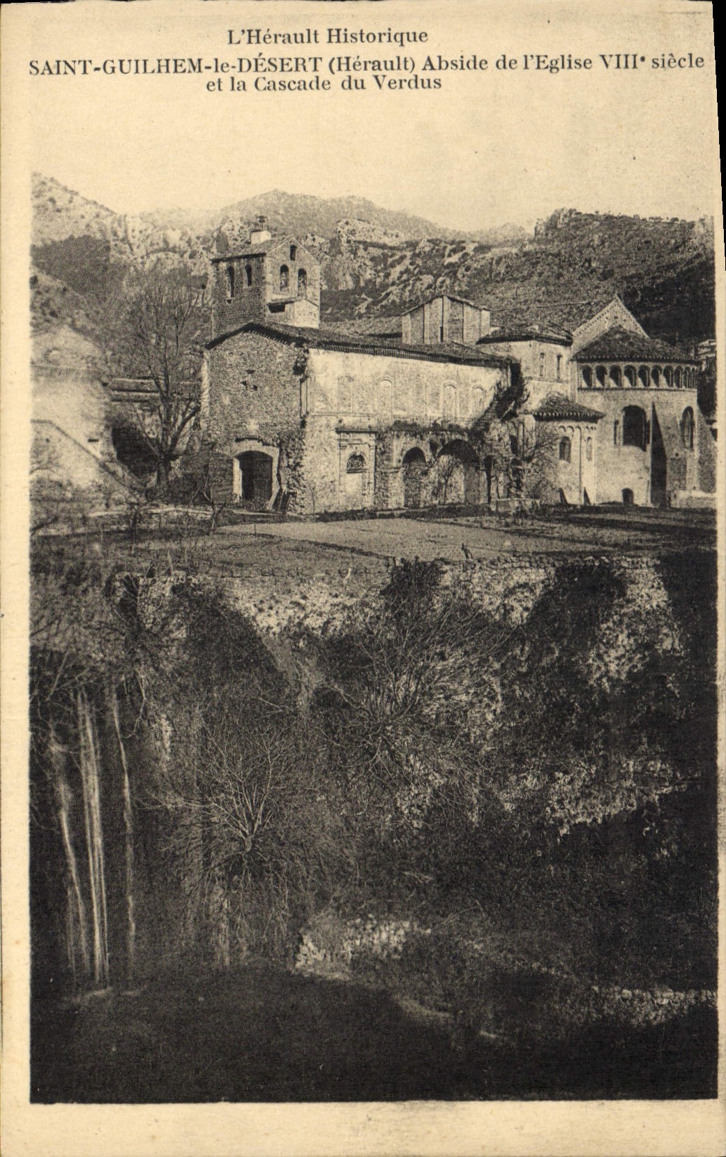 CPA SAINT GUILHEM le DESERT Abside de I'Eglise VIII