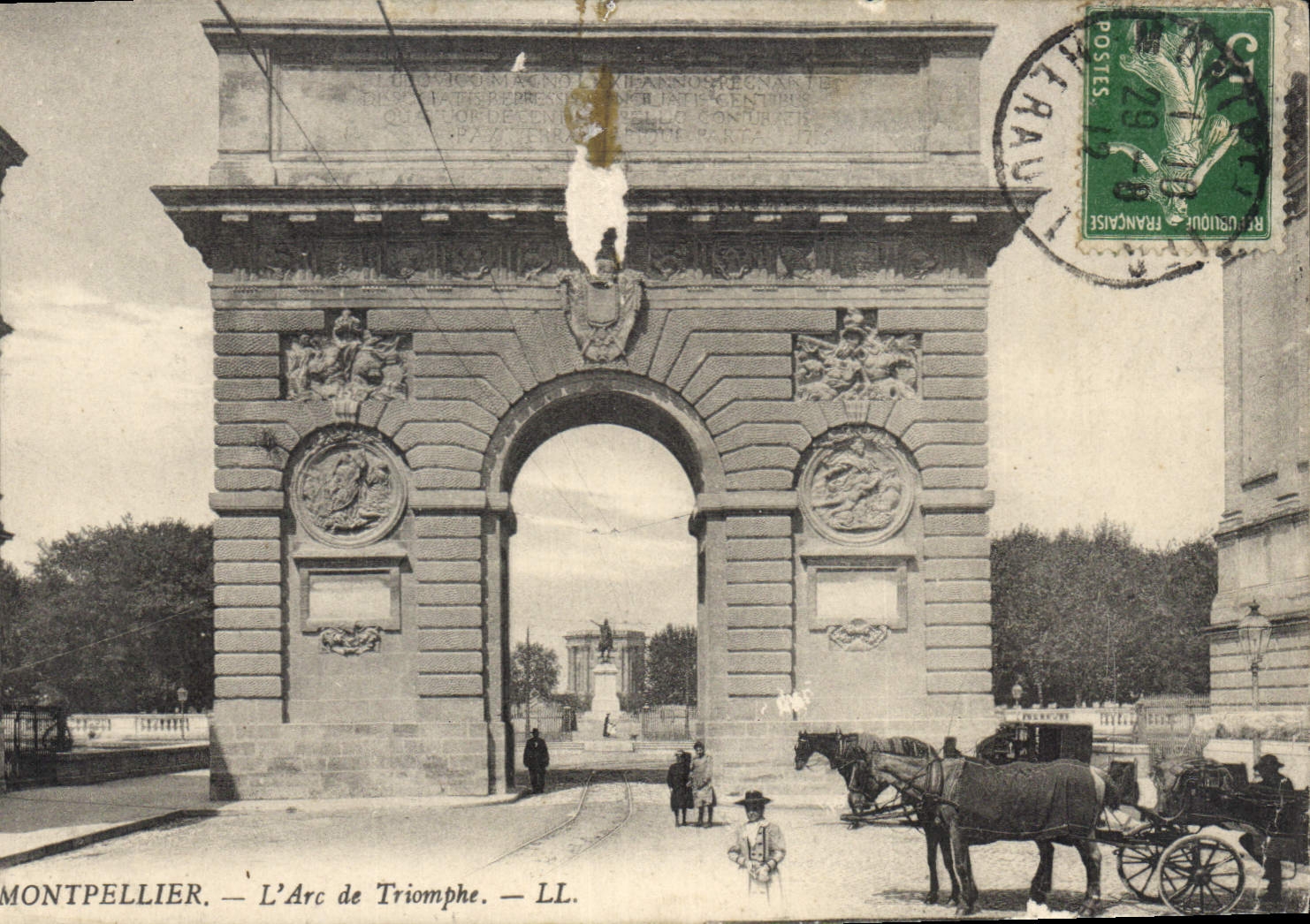 CPA MONTPELLIER L'Arc de Triomphe