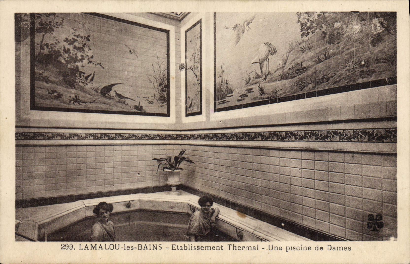 CPA LAMALOU les BAINS Etblissement Thermal Une piscine de Dames