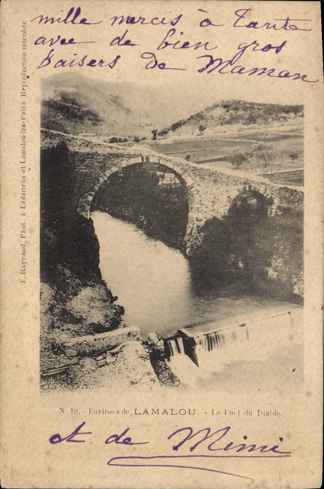 CPA Environ de LAMALOU Le pont du Diable