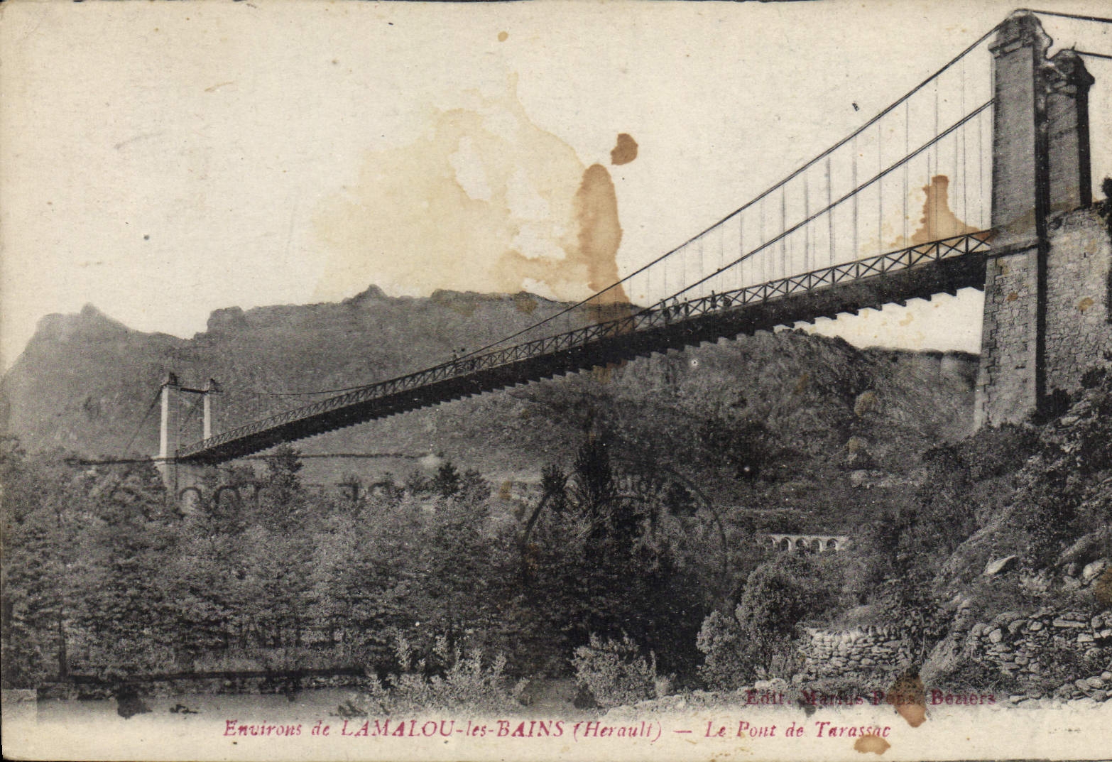 CPA Environs de LAMALOU les BAINS Le Pont de Tarassac